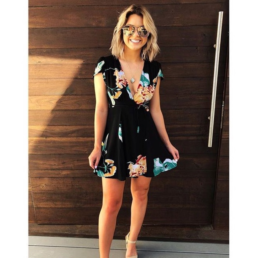 Wrapped In Flowers Dress